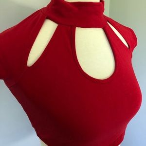 Red Crop Top